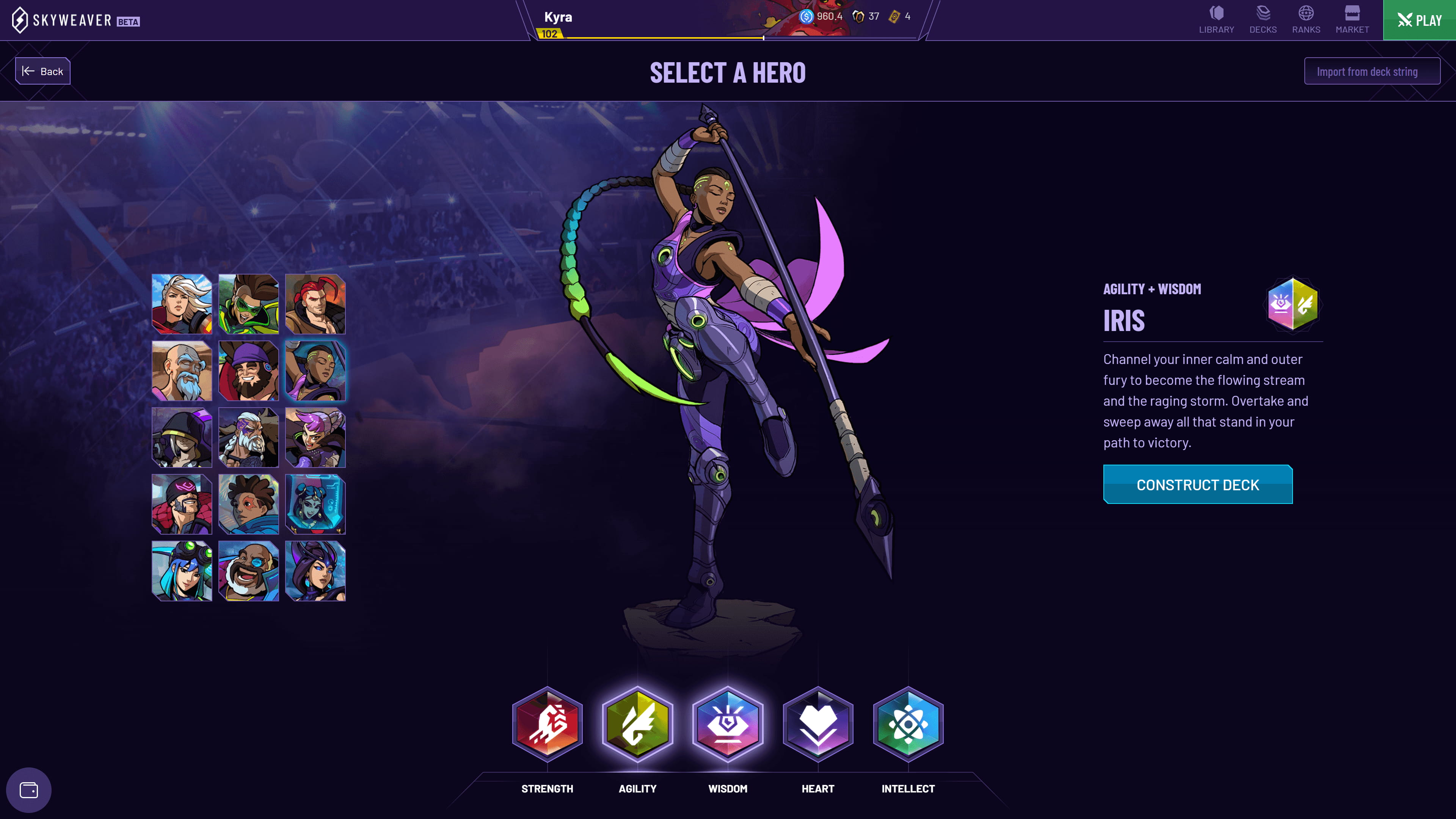 SkyWeaver gameplay - Hero can attack