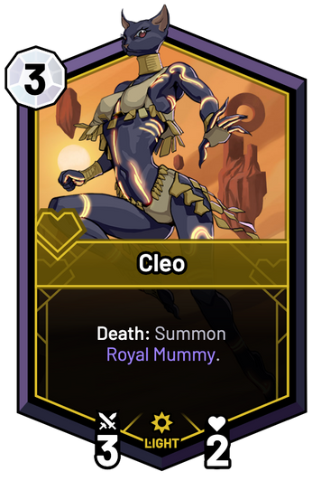 Cleo - Death: Summon Royal Mummy.