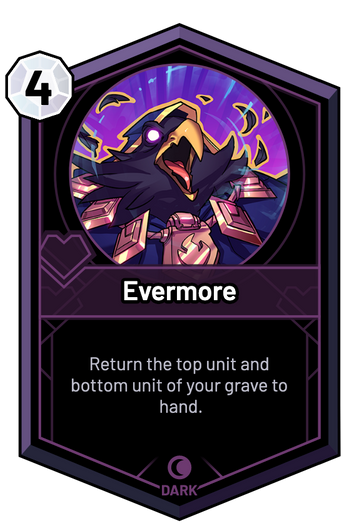 Evermore - Return the top unit and bottom unit of your grave to hand.