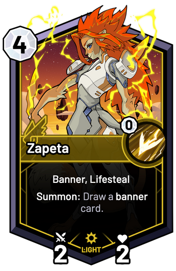 Zapeta - Summon: Draw a banner card.