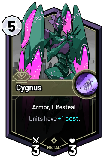 Cygnus - Units have +1c.