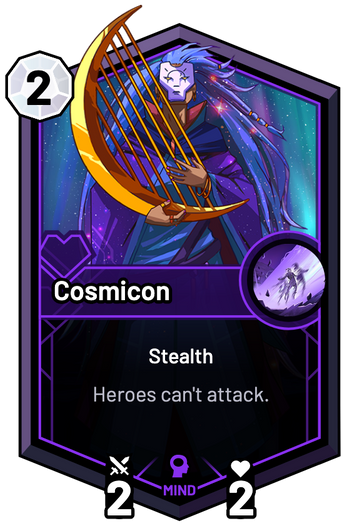 Cosmicon - Heroes can't attack.