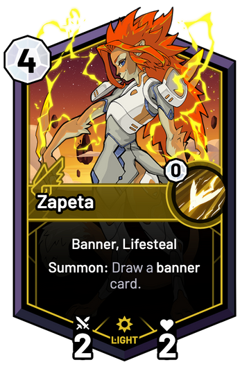 Zapeta - Summon: Draw a banner card.