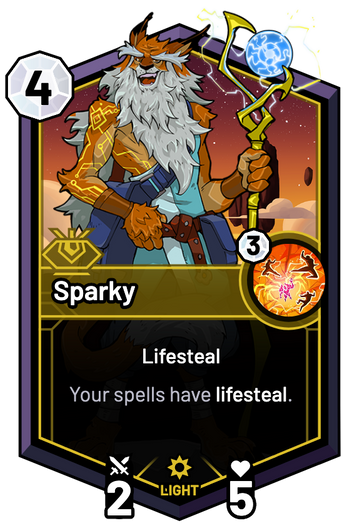 Sparky - Your spells have lifesteal.