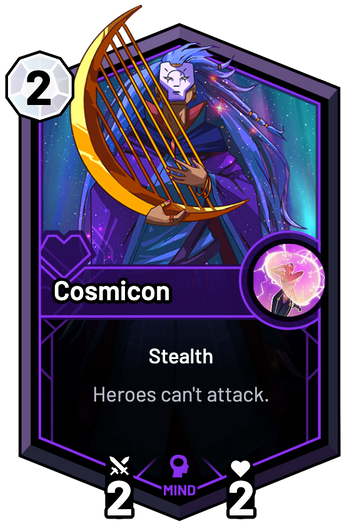 Cosmicon - Heroes can't attack.