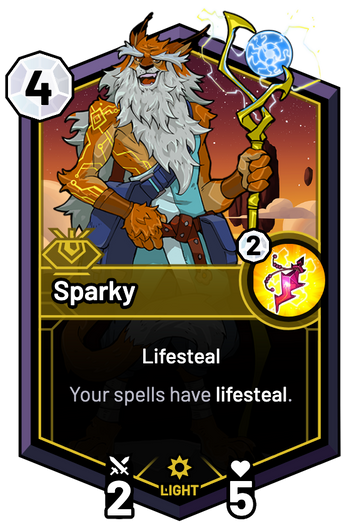 Sparky - Your spells have lifesteal.