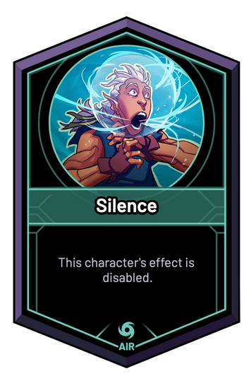 Silence - This character's effect is disabled.