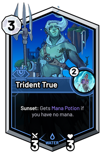 Trident True - Sunset: Gets Mana Potion if you have no mana.