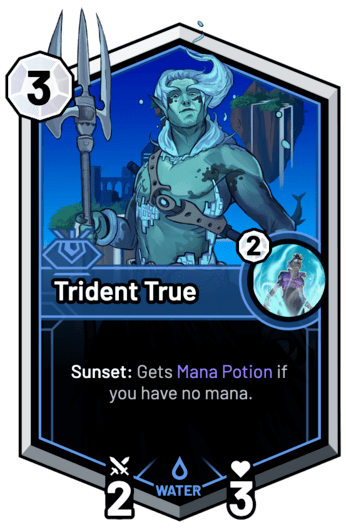 Trident True - Sunset: Gets Mana Potion if you have no mana.