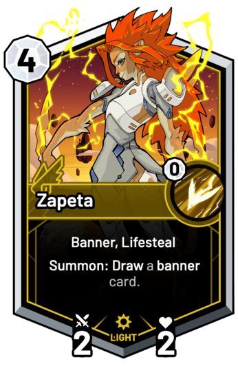 Zapeta - Summon: Draw a banner card.