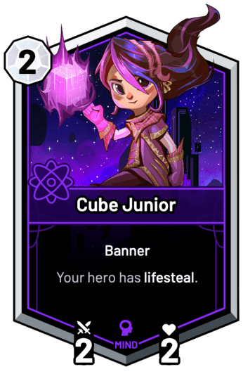 Cube Junior - Your hero has lifesteal.