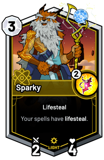 Sparky - Your spells have lifesteal.