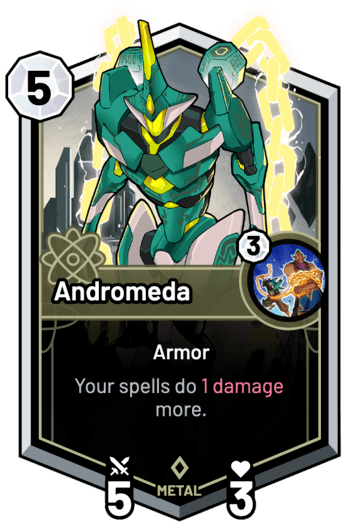 Andromeda - Your spells do 1 Damage more.