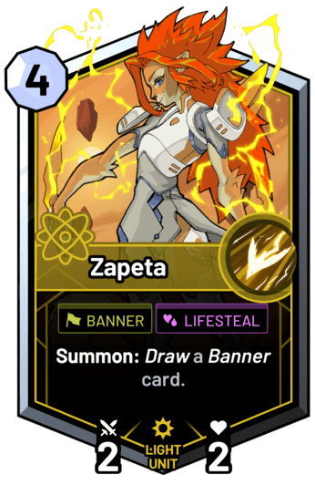 Zapeta - Summon: Draw a banner card.