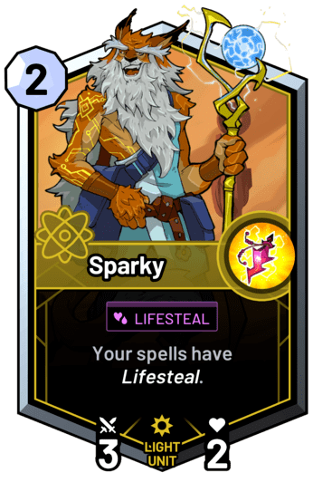 Sparky - Your spells have lifesteal.