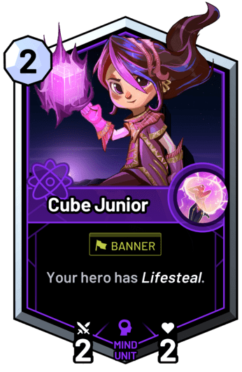 Cube Junior - Your hero has lifesteal.