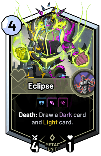 Eclipse - Death: Draw a dark card and light card.