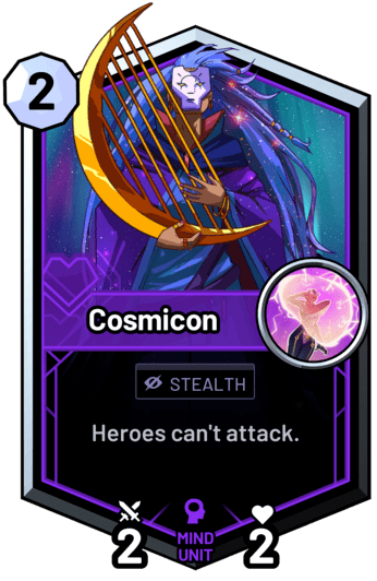 Cosmicon - Heroes can't attack.