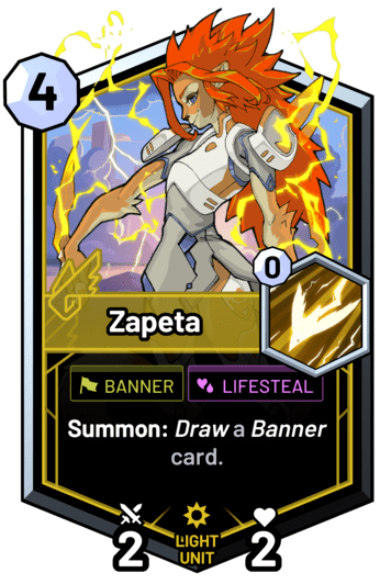 Zapeta - Summon: Draw a banner card.