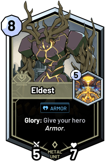 Eldest - Glory: Give your hero armor.