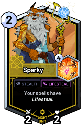 Sparky - Your spells have lifesteal.