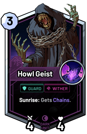 Howl Geist - Sunrise: Gets Chains.