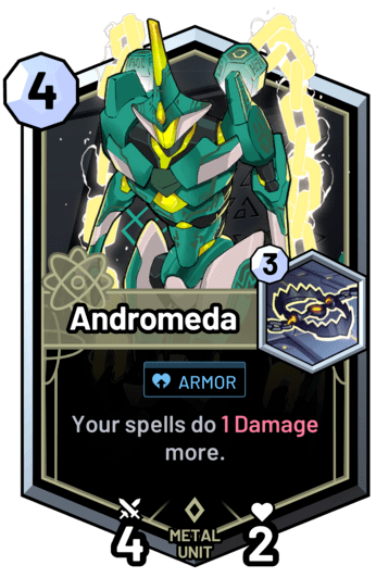 Andromeda - Your spells do 1 Damage more.