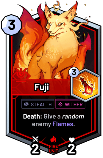 Fuji - Death: Give a random enemy Flames.