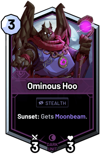 Ominous Hoo - Sunset: Gets Moonbeam.