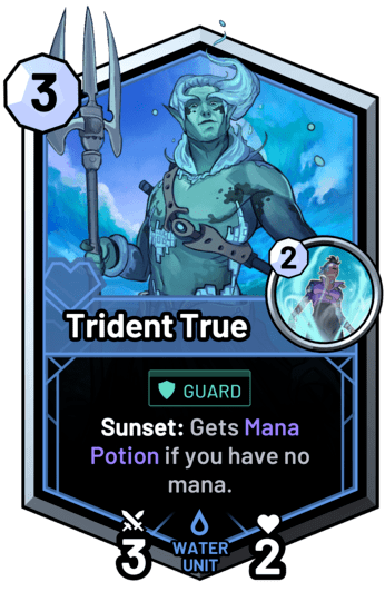 Trident True - Sunset: Gets Mana Potion if you have no mana.