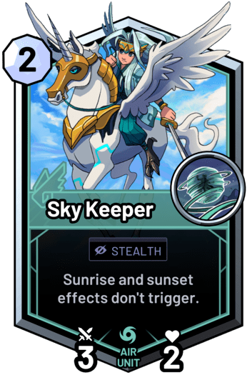 Sky Keeper - Sunrise and sunset effects don't trigger.
