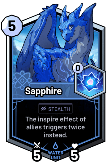 Sapphire - The inspire effect of allies triggers twice instead.