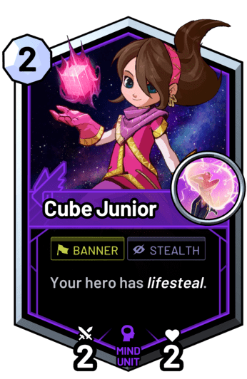 Cube Junior - Your hero has lifesteal.