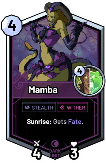 Mamba - Sunrise: Gets Fate.